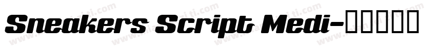 Sneakers Script Medi字体转换